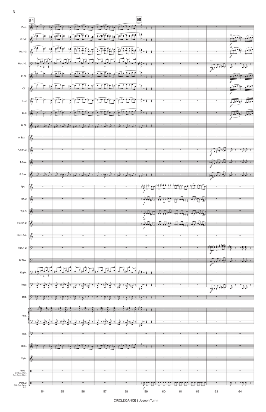 Circle Dance Circle Dance Concert Band scores gallery preview page 8