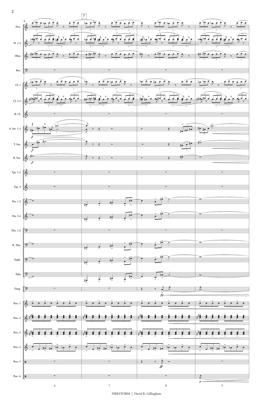 Firestorm (score only) Firestorm (score only) Concert Band scores gallery preview page 3
