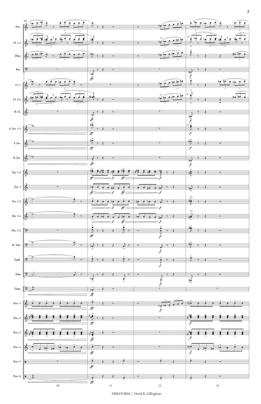 Firestorm (score only) Firestorm (score only) Concert Band scores gallery preview page 4