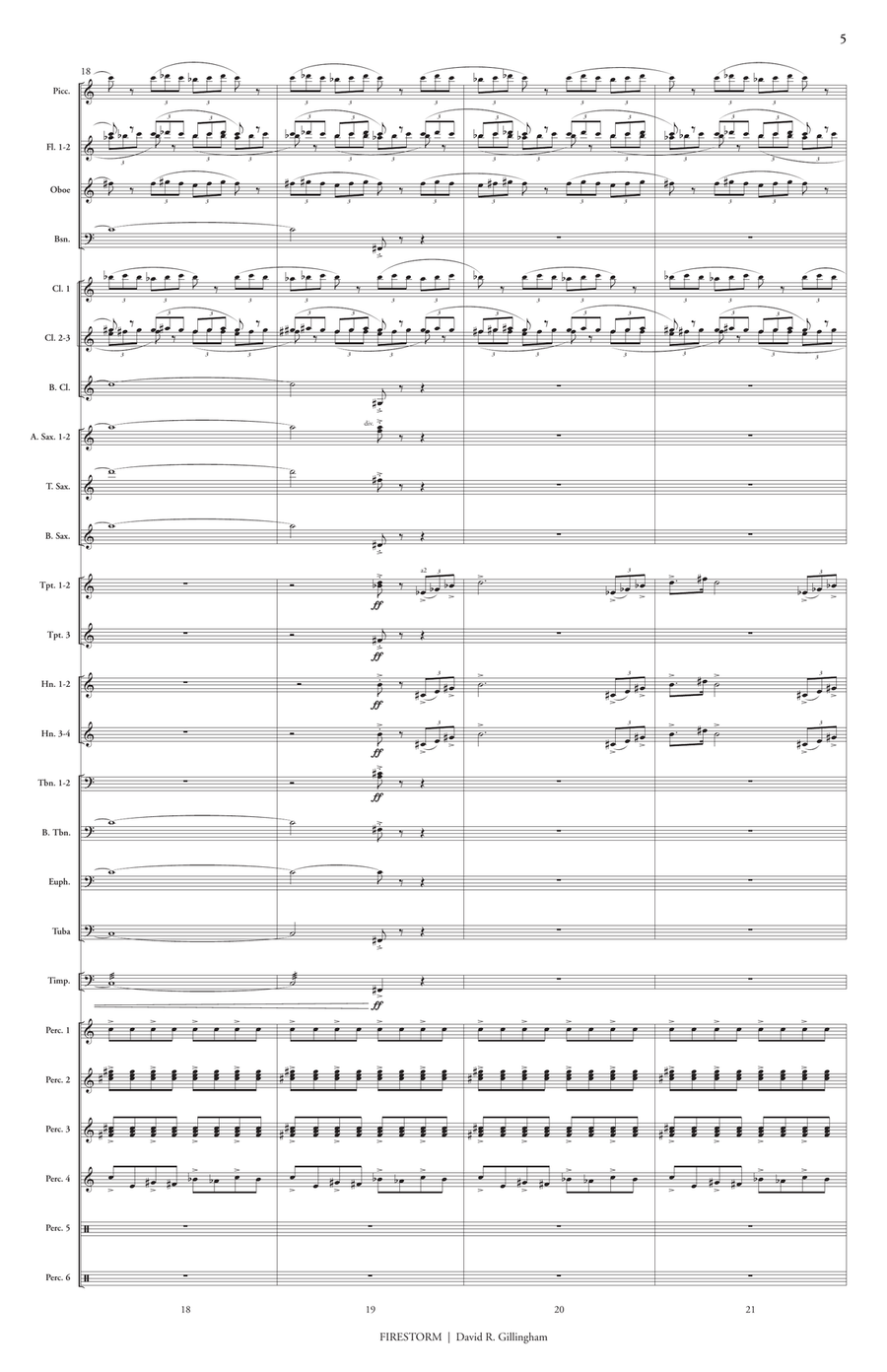 Firestorm (score only) Firestorm (score only) Concert Band scores gallery preview page 6