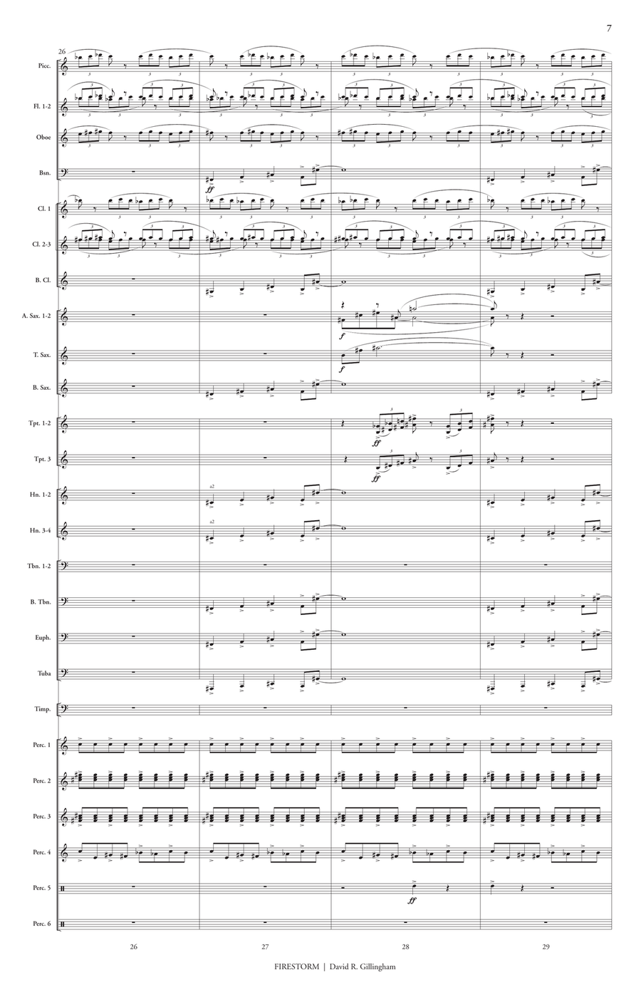 Firestorm (score only) Firestorm (score only) Concert Band scores gallery preview page 8