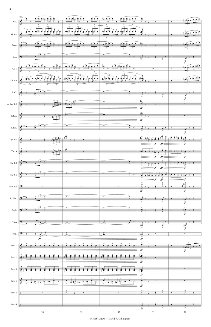 Firestorm (score only) Firestorm (score only) Concert Band scores gallery preview page 9
