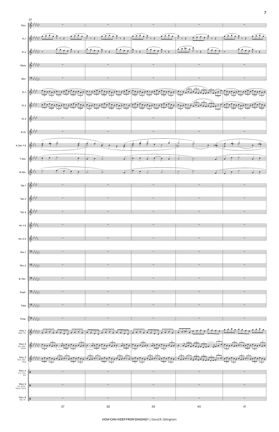 How Can I Keep from Singing? Concert Band scores gallery preview page 8