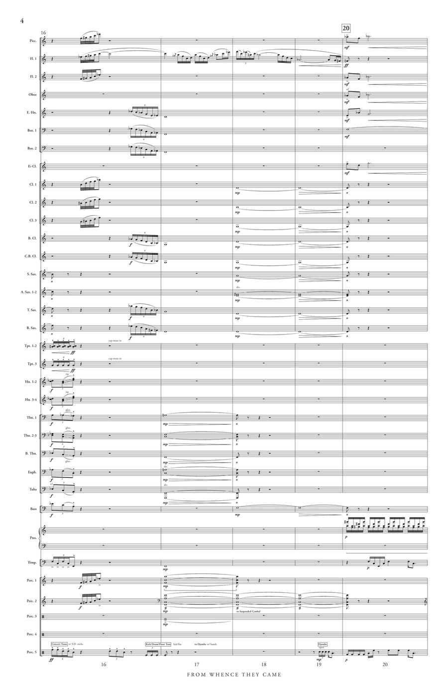 From Whence They Came From Whence They Came Concert Band scores gallery preview page 5