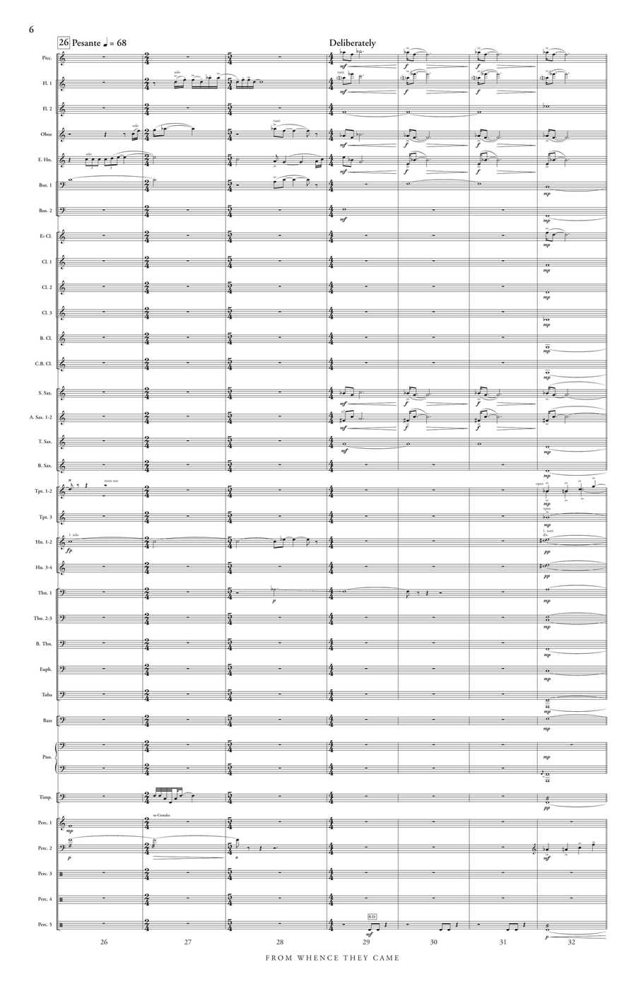 From Whence They Came From Whence They Came Concert Band scores gallery preview page 7
