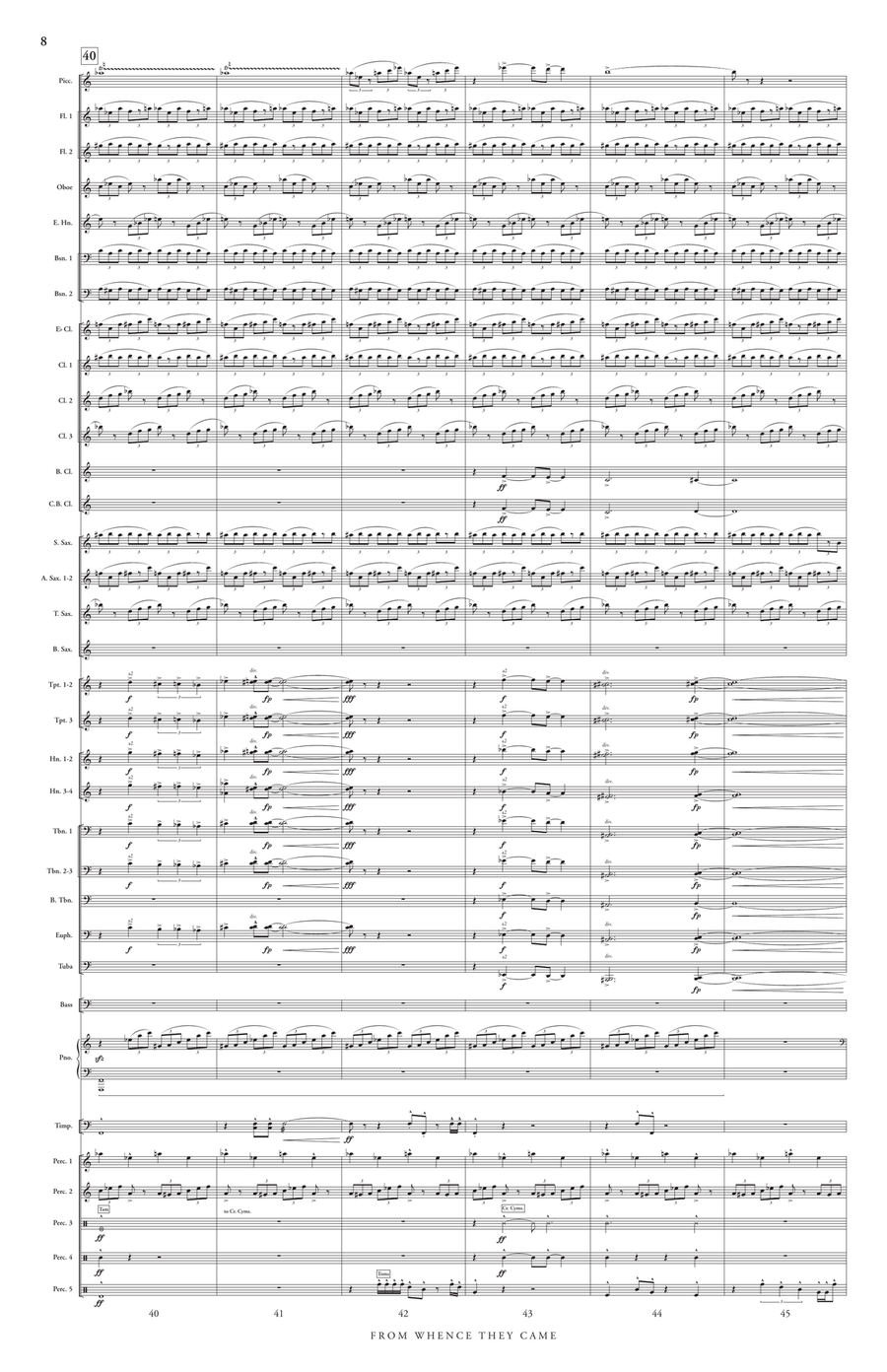 From Whence They Came From Whence They Came Concert Band scores gallery preview page 9