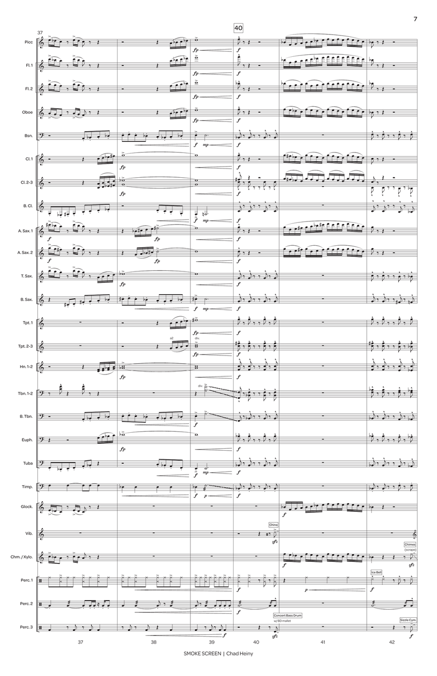 Smoke Screen Smoke Screen Concert Band scores gallery preview page 8