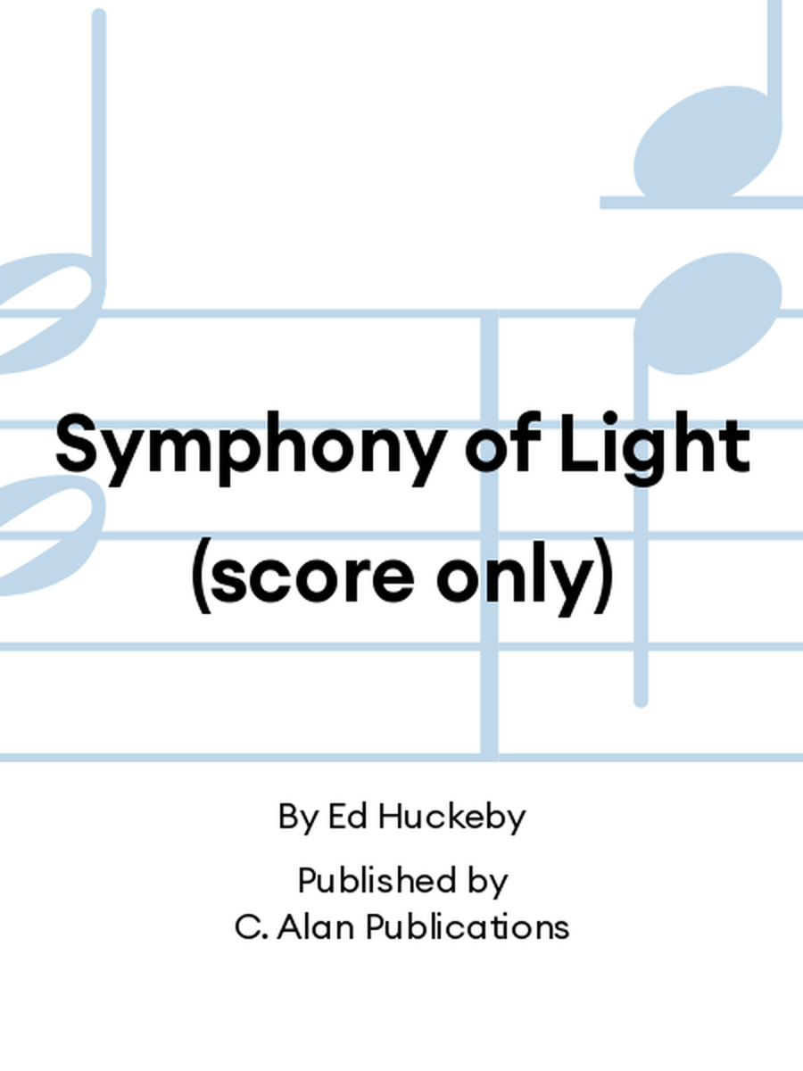 Symphony of Light (score only) Concert Band scores gallery preview page 1