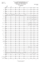 Three Whimsies (score only) Concert Band scores gallery preview page 3
