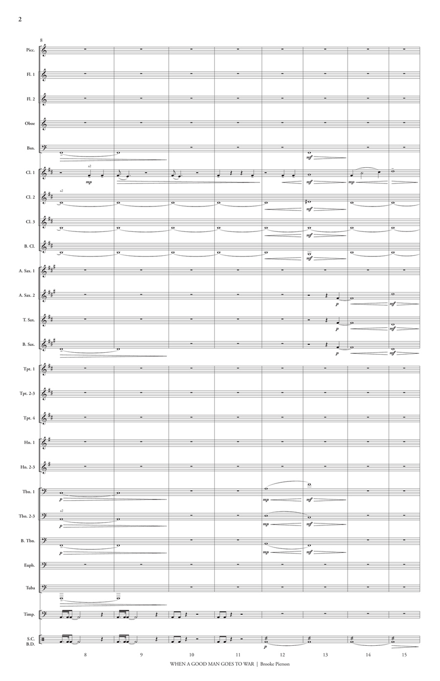 When a Good Man Goes to War Concert Band scores gallery preview page 4