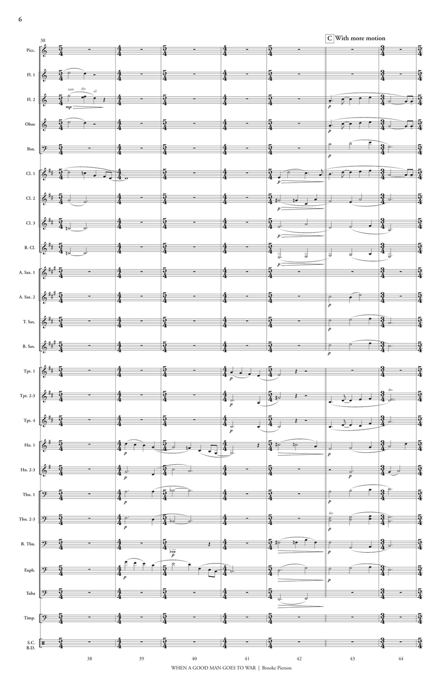 When a Good Man Goes to War Concert Band scores gallery preview page 8