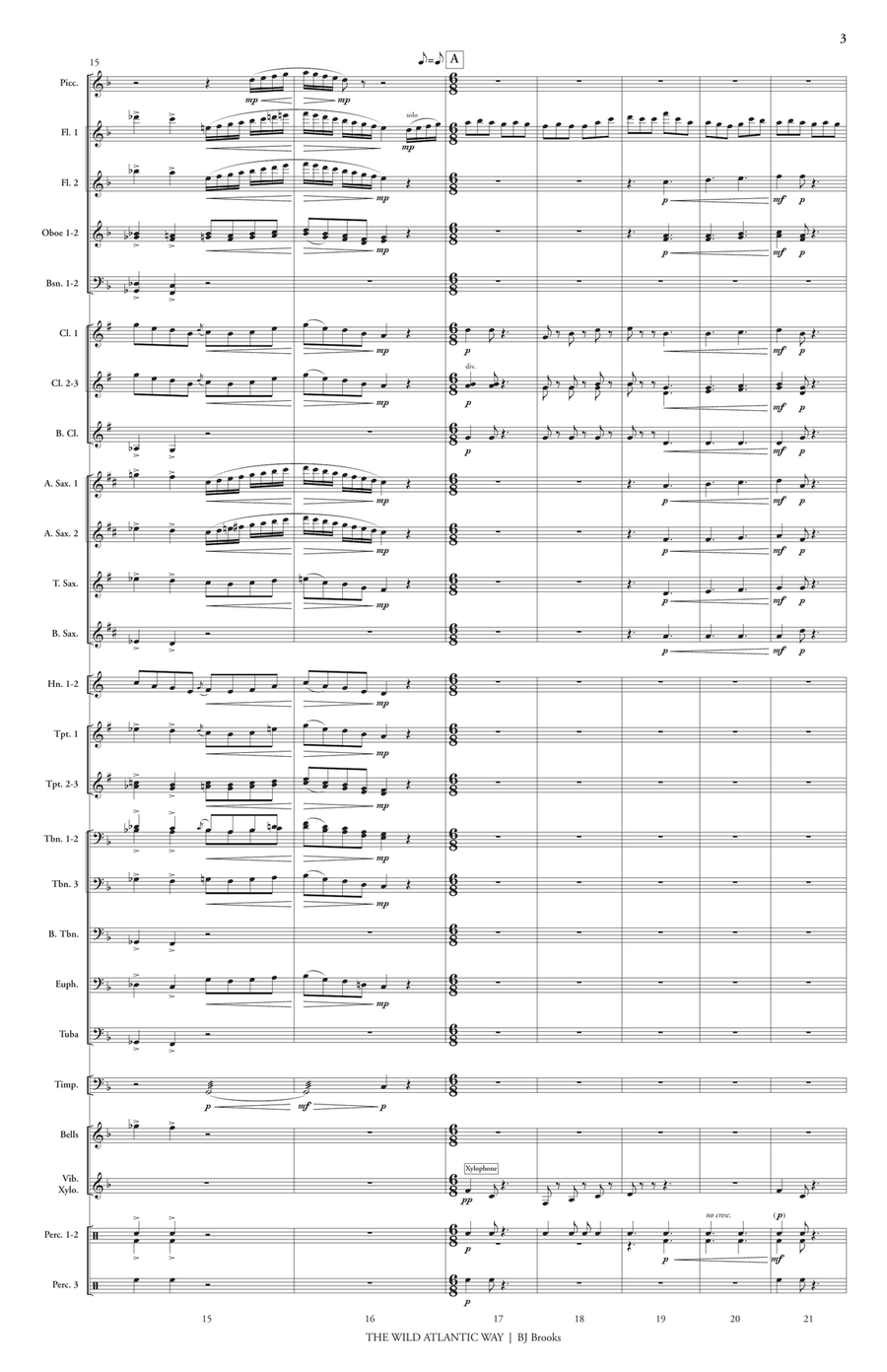 The Wild Atlantic Way (score only) Concert Band scores gallery preview page 4
