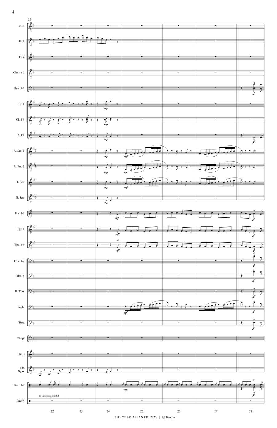 The Wild Atlantic Way (score only) Concert Band scores gallery preview page 5