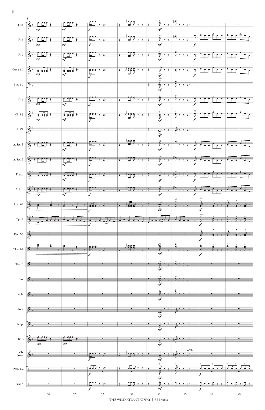 The Wild Atlantic Way (score only) Concert Band scores gallery preview page 9