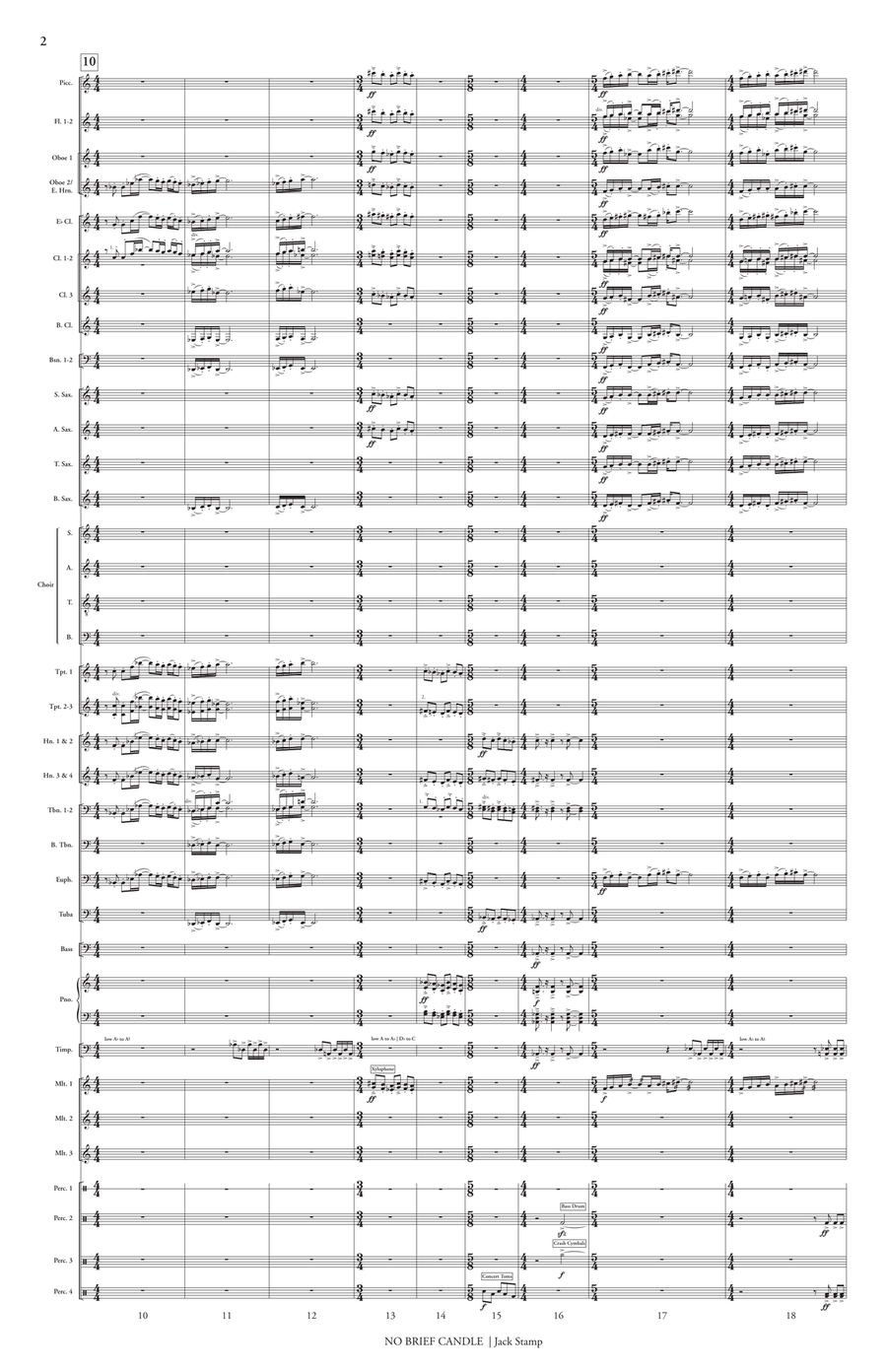 No Brief Candle (score only) Choir scores gallery preview page 3