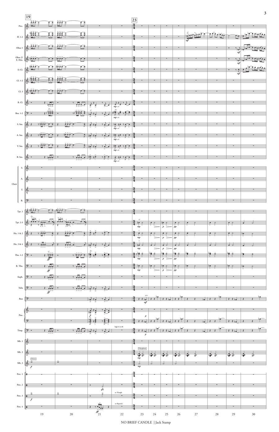 No Brief Candle (score only) Choir scores gallery preview page 4