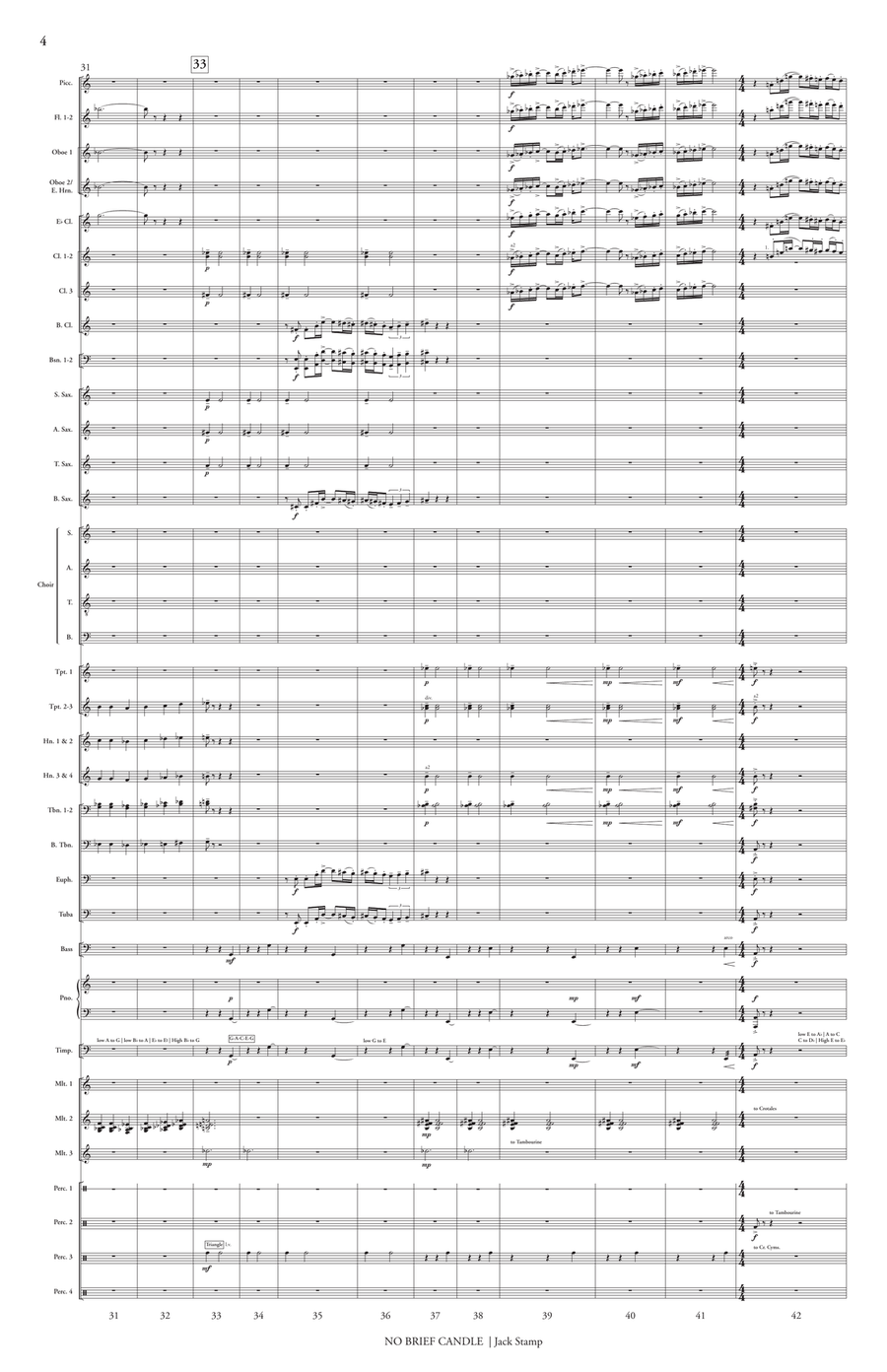 No Brief Candle (score only) Choir scores gallery preview page 5