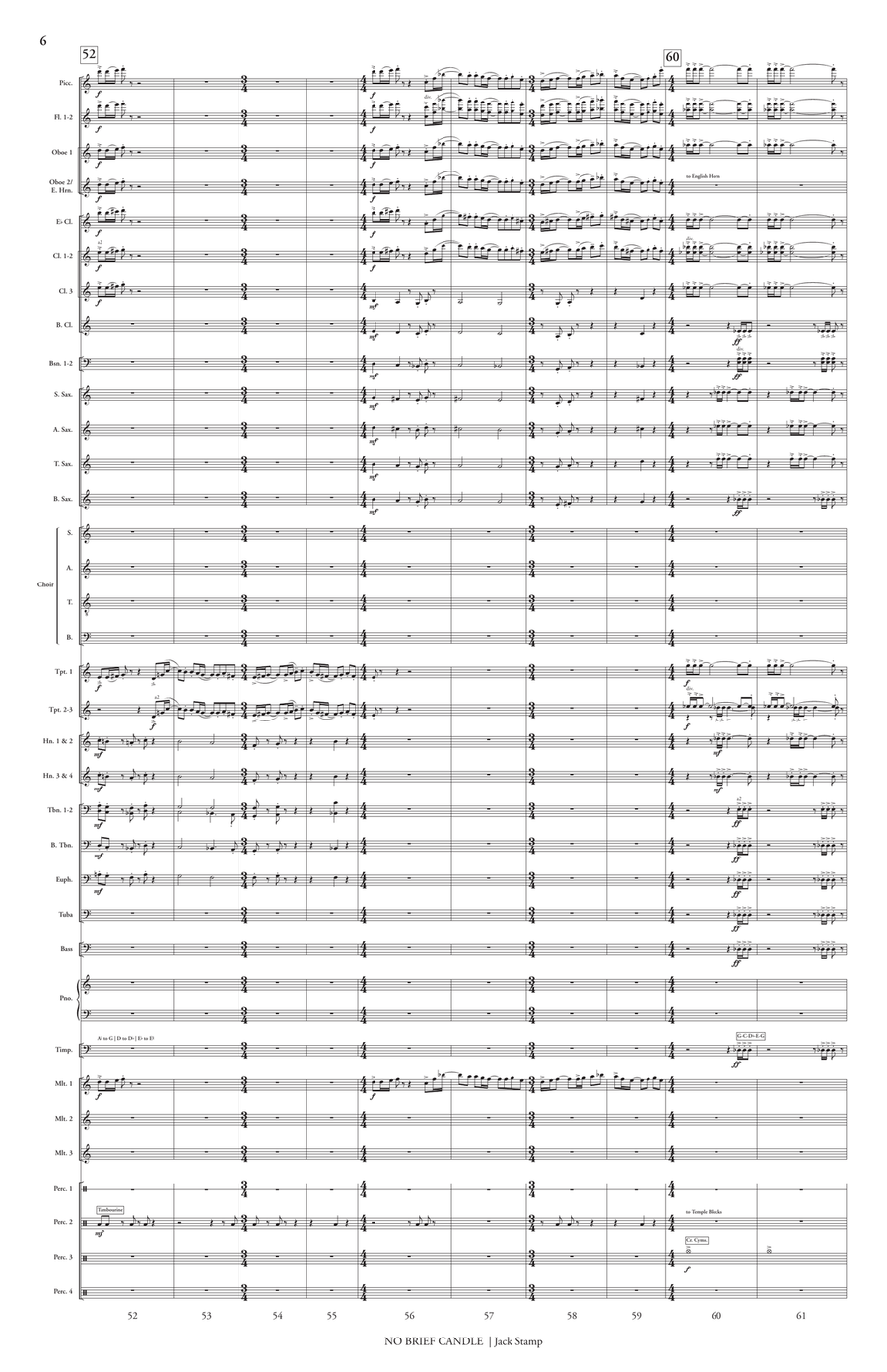 No Brief Candle (score only) Choir scores gallery preview page 7