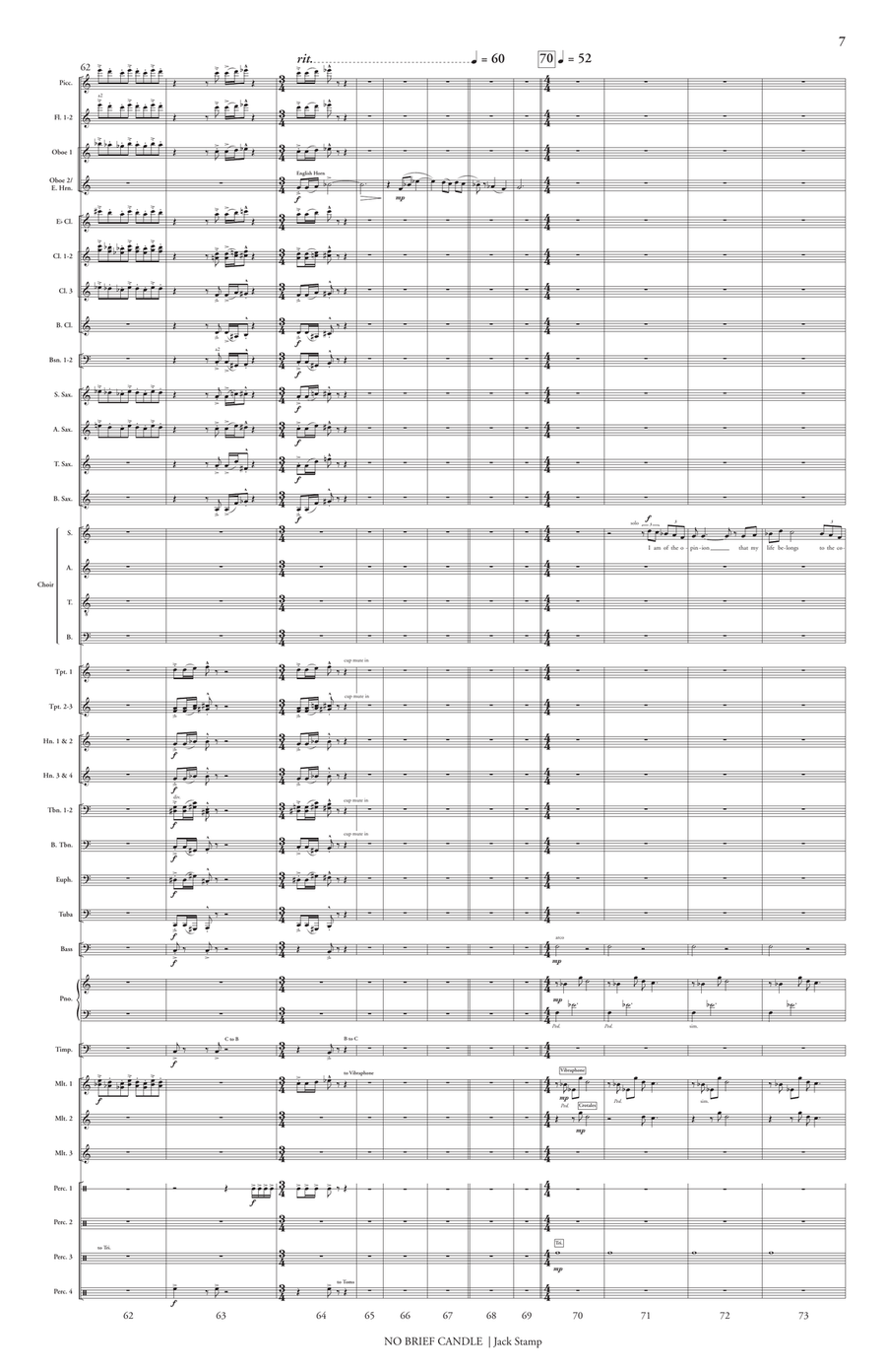 No Brief Candle (score only) Choir scores gallery preview page 8
