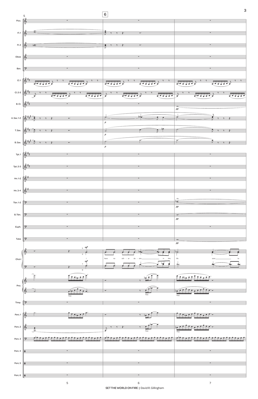 Set the World on Fire (score only) Choir scores gallery preview page 4