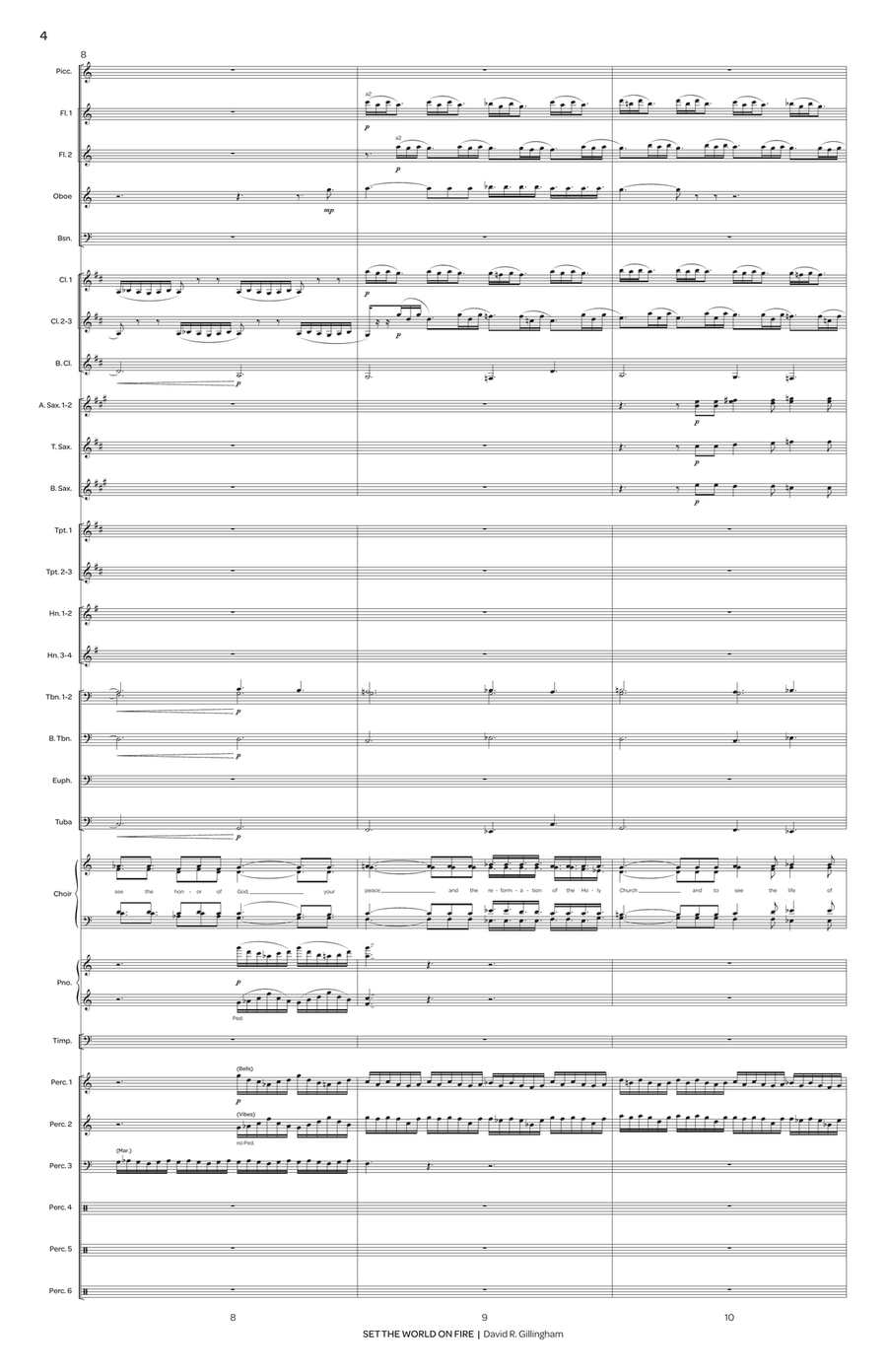 Set the World on Fire (score only) Choir scores gallery preview page 5