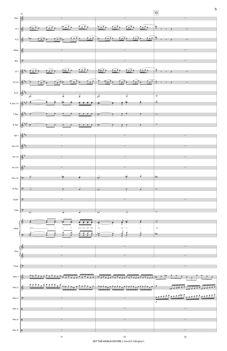 Set the World on Fire (score only) Choir scores gallery preview page 6