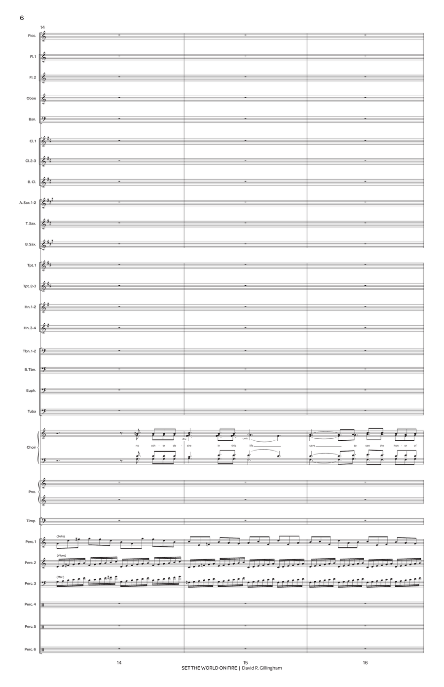 Set the World on Fire (score only) Choir scores gallery preview page 7