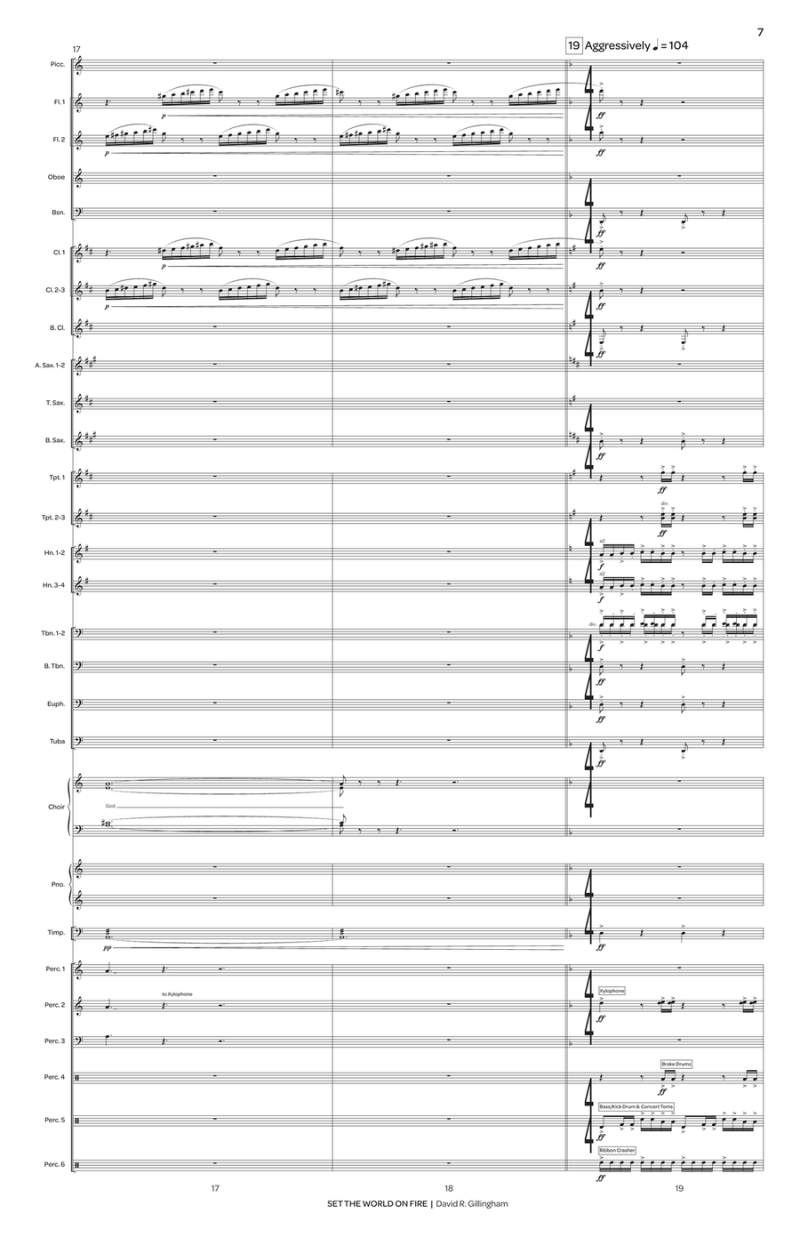 Set the World on Fire (score only) Choir scores gallery preview page 8