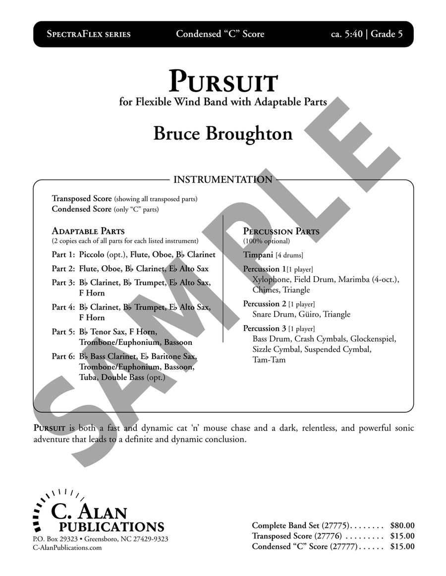 Pursuit (6-part flex) Score scores gallery preview page 2