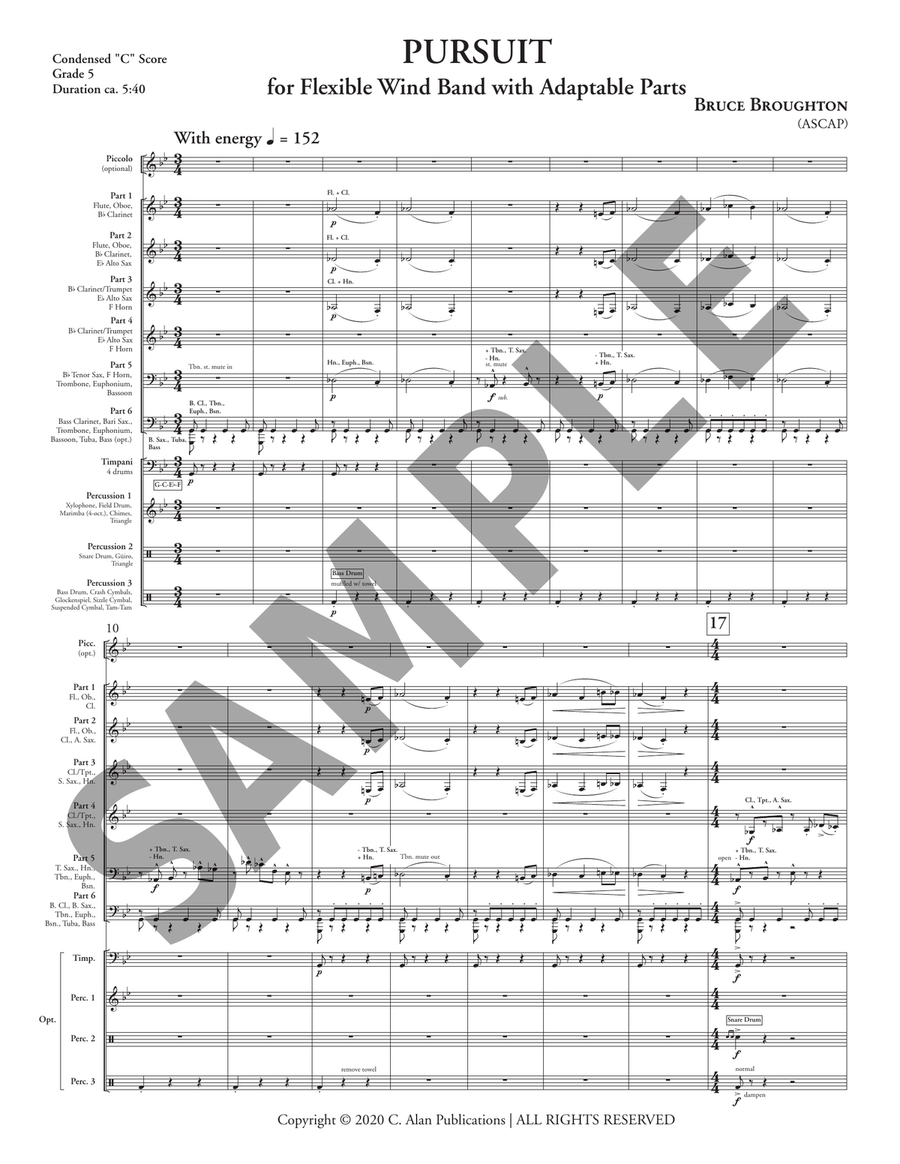 Pursuit (6-part flex) Score scores gallery preview page 4