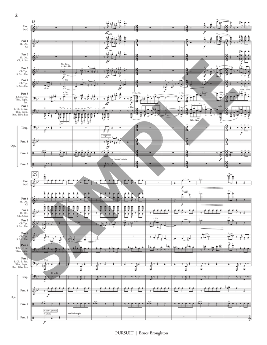 Pursuit (6-part flex) Score scores gallery preview page 5