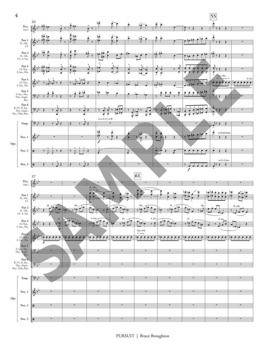 Pursuit (6-part flex) Score scores gallery preview page 7