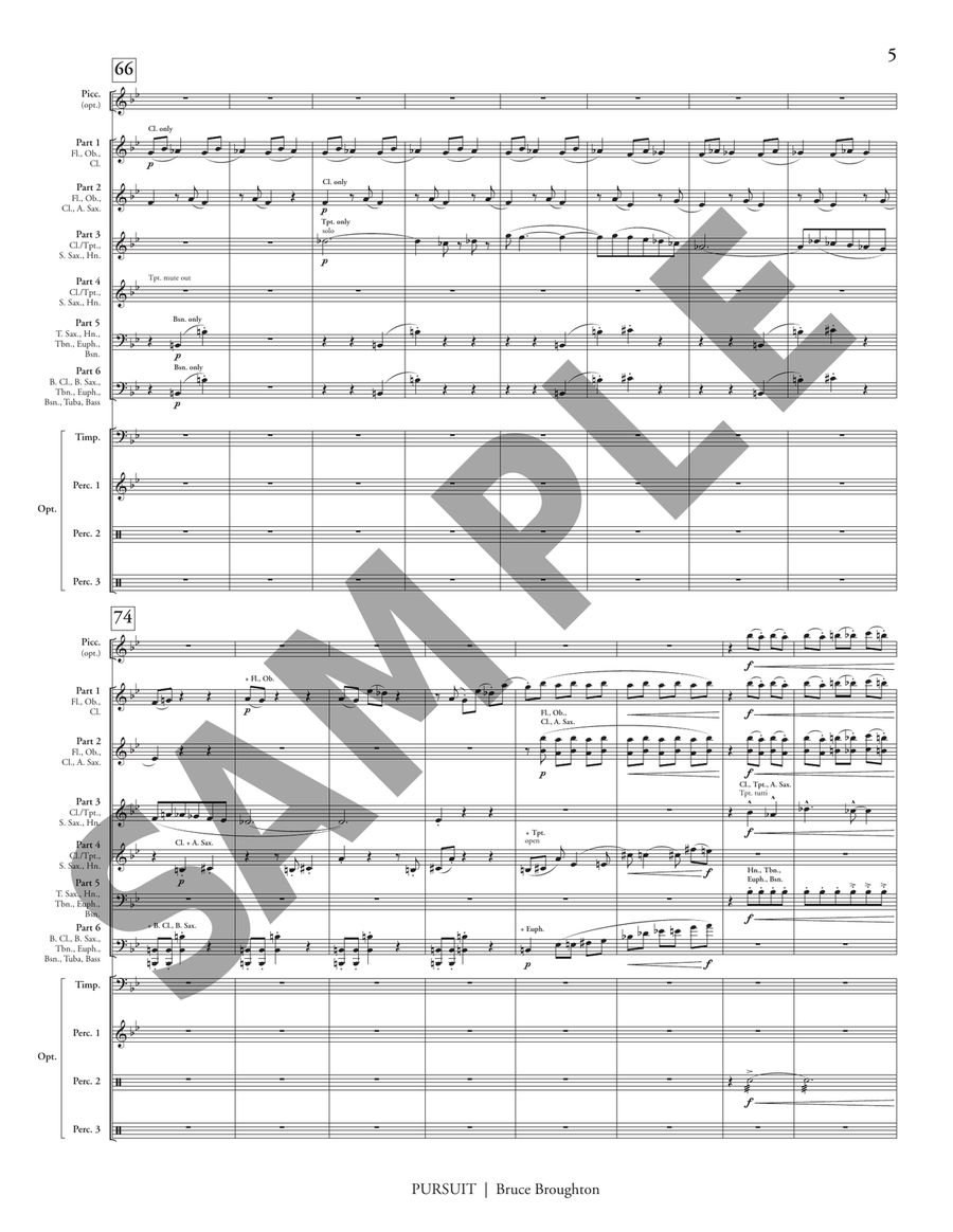 Pursuit (6-part flex) Score scores gallery preview page 8