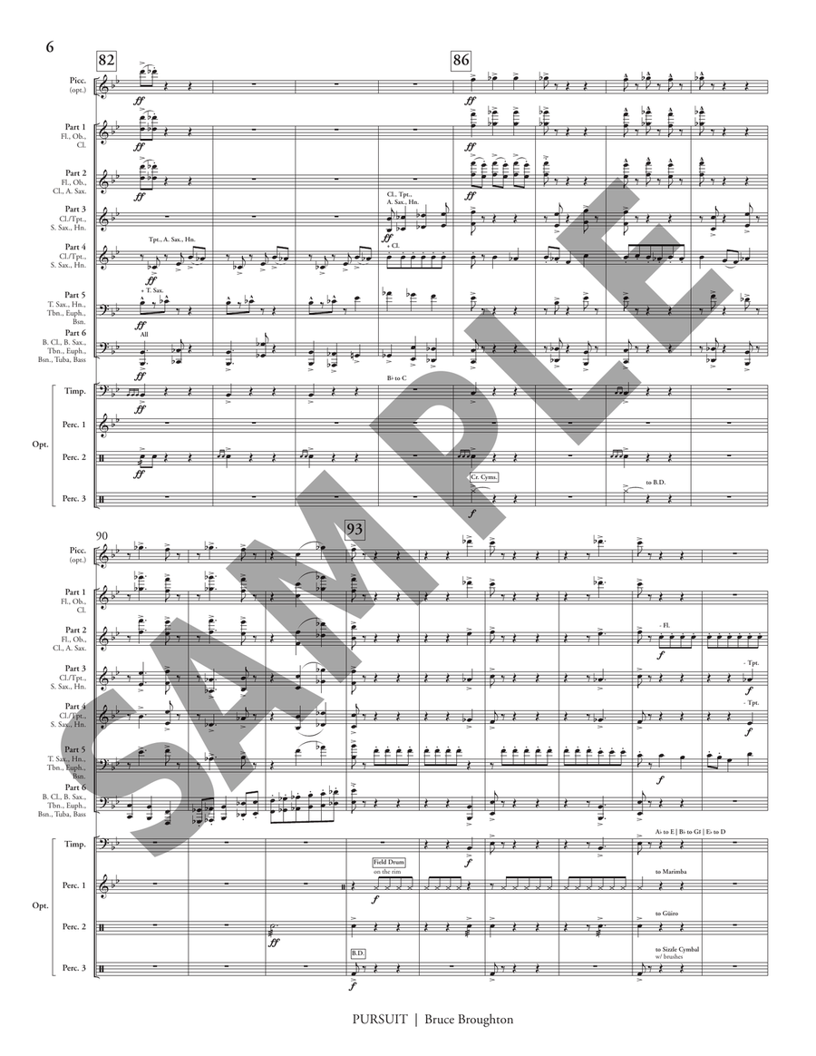Pursuit (6-part flex) Score scores gallery preview page 9
