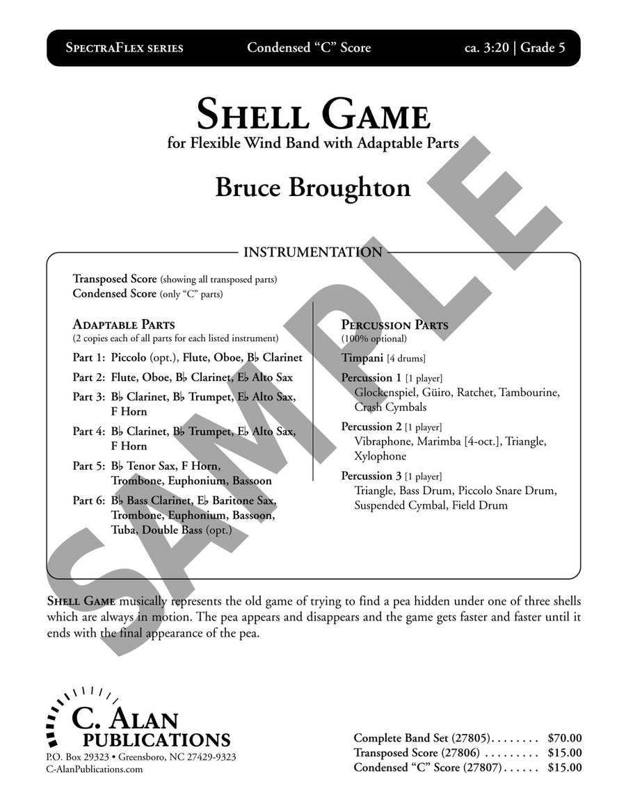Shell Game (condensed score) Study Score scores gallery preview page 2