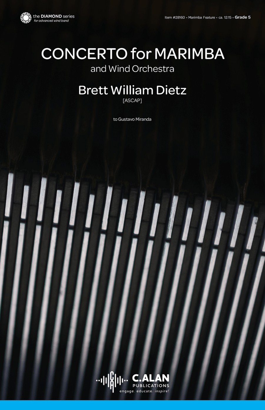 Concerto for Marimba and Wind Orchestra Marimba scores gallery preview page 1