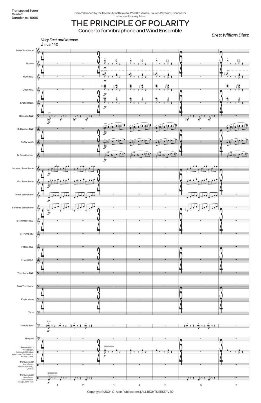 The Principle of Polarity (score only) Vibraphone scores gallery preview page 2