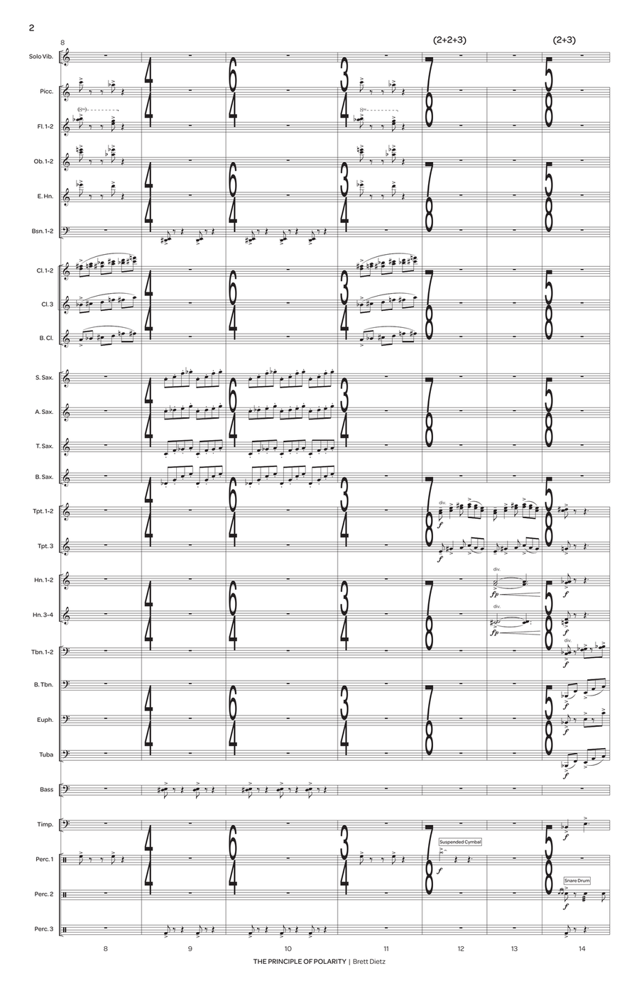 The Principle of Polarity (score only) Vibraphone scores gallery preview page 3
