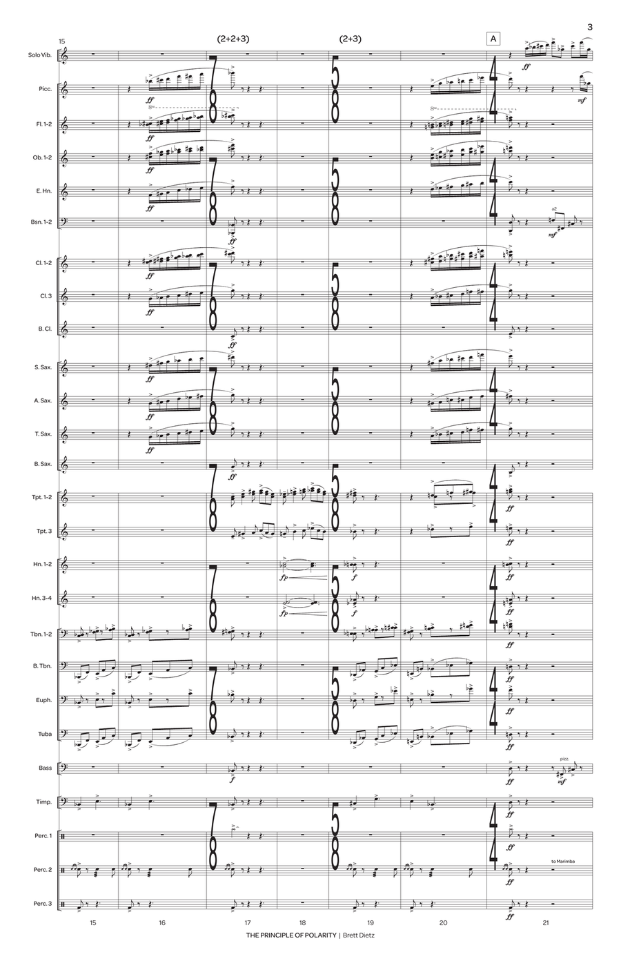 The Principle of Polarity (score only) Vibraphone scores gallery preview page 4