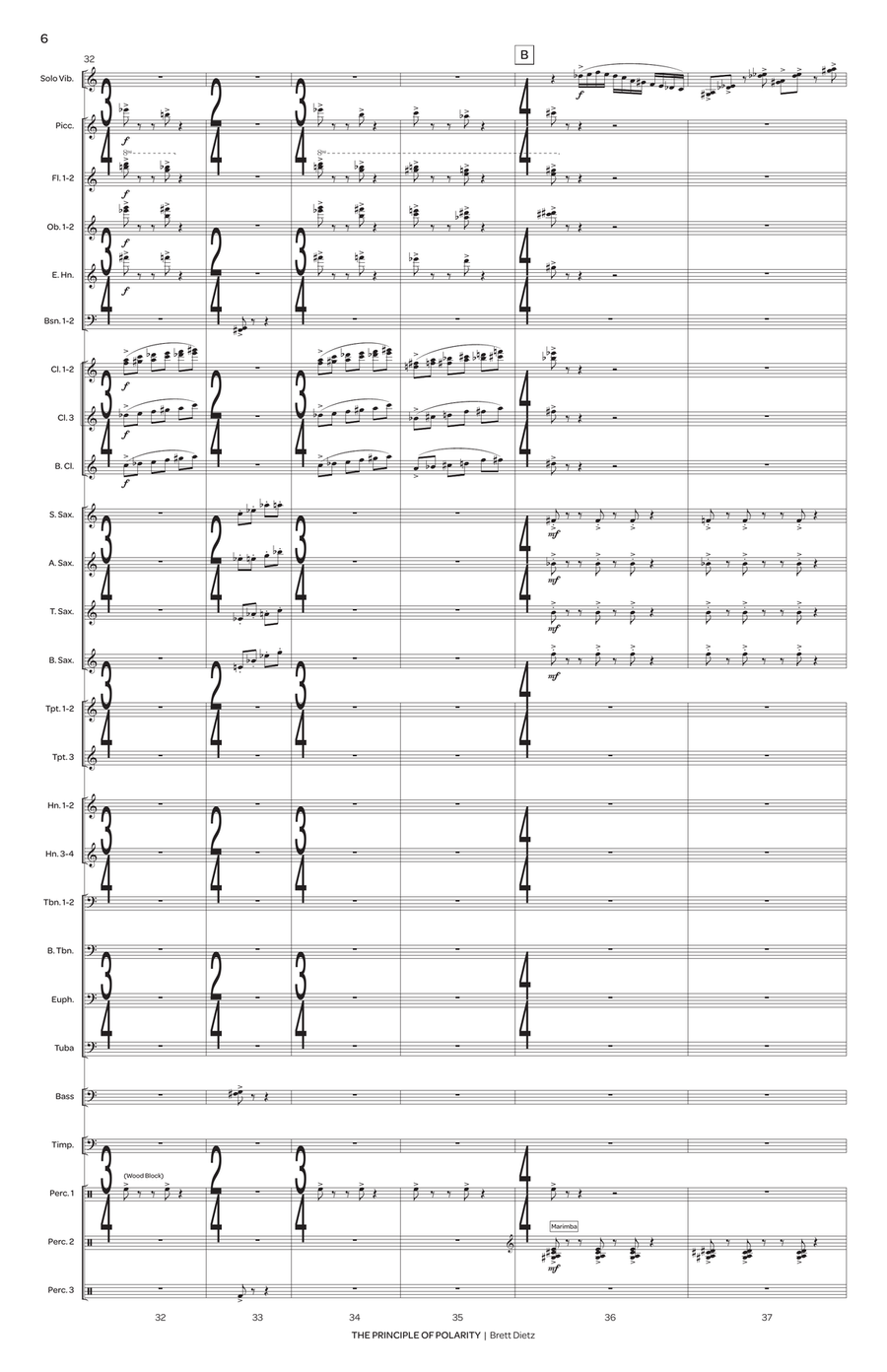 The Principle of Polarity (score only) Vibraphone scores gallery preview page 7