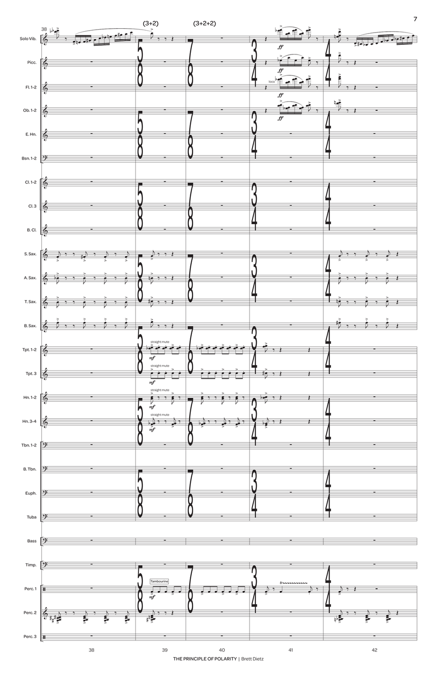 The Principle of Polarity (score only) Vibraphone scores gallery preview page 8