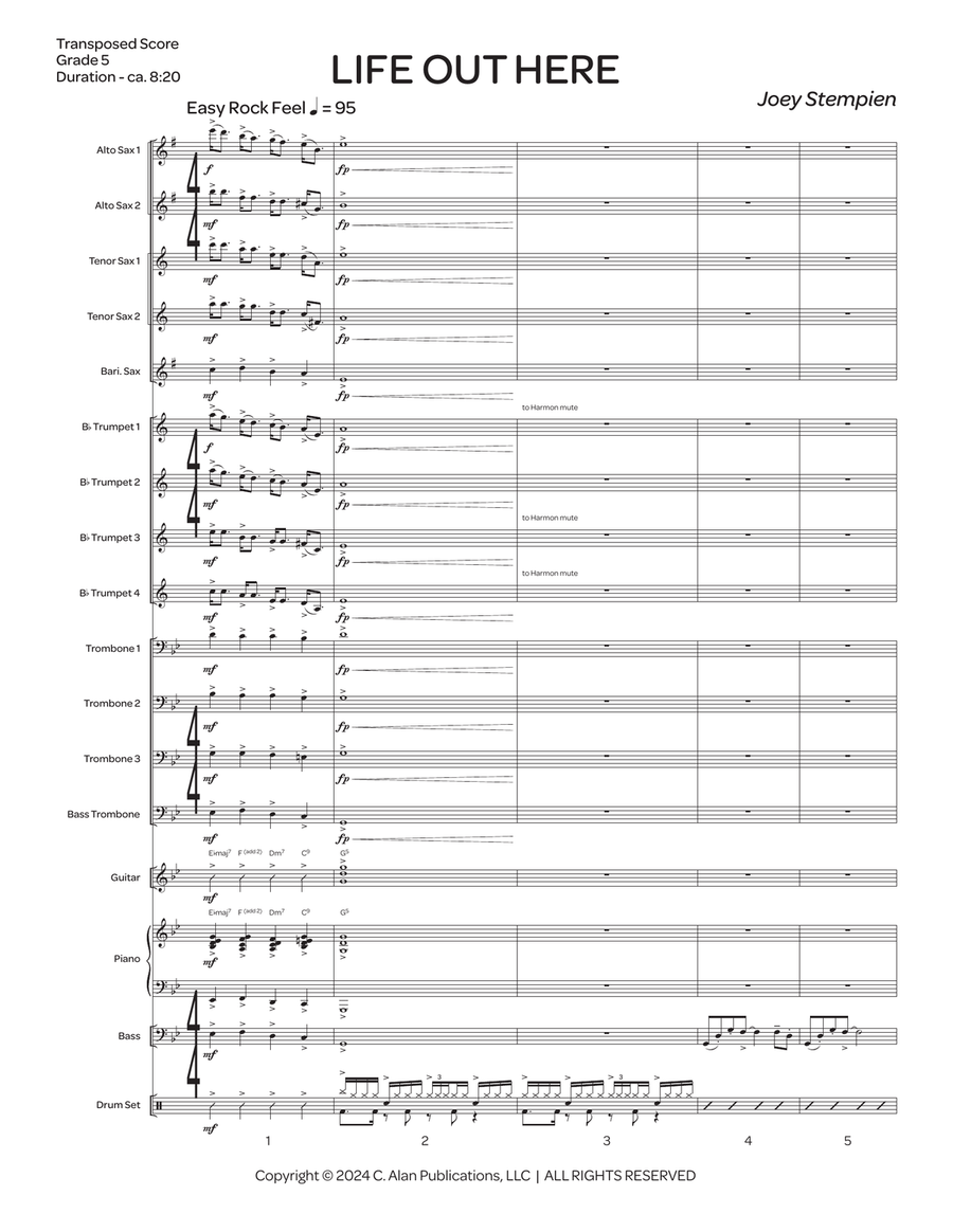 Life Out Here Life Out Here Jazz Ensemble scores gallery preview page 2