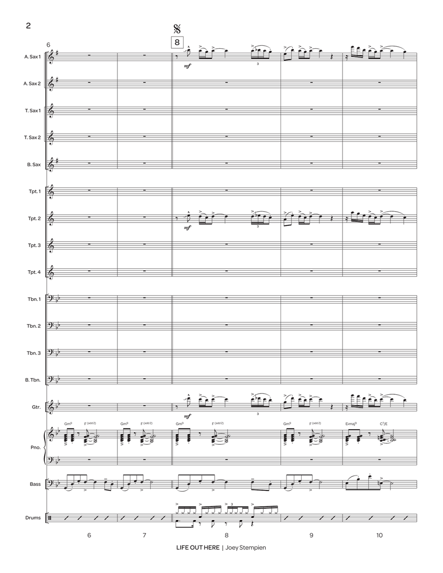 Life Out Here Life Out Here Jazz Ensemble scores gallery preview page 3