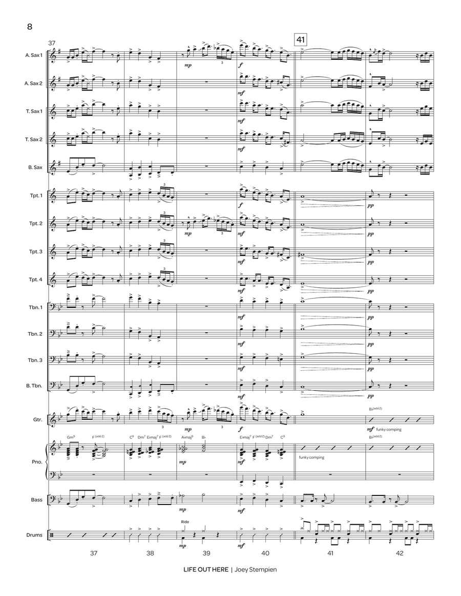 Life Out Here Life Out Here Jazz Ensemble scores gallery preview page 9