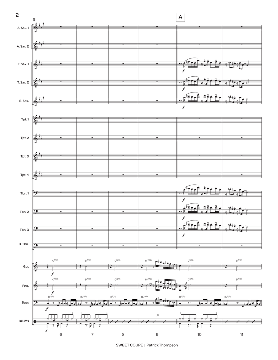 Sweet Coupe Sweet Coupe Jazz Ensemble scores gallery preview page 3