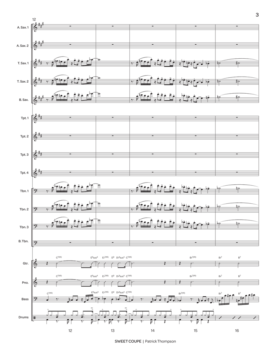 Sweet Coupe Sweet Coupe Jazz Ensemble scores gallery preview page 4