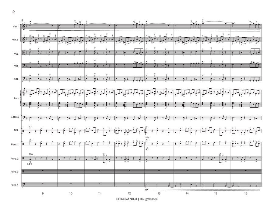 Chimera No. 3 (score only) String Orchestra scores gallery preview page 5