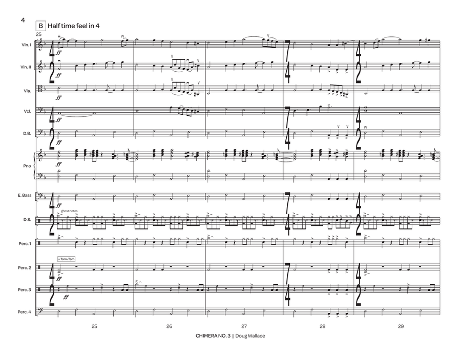Chimera No. 3 (score only) String Orchestra scores gallery preview page 7