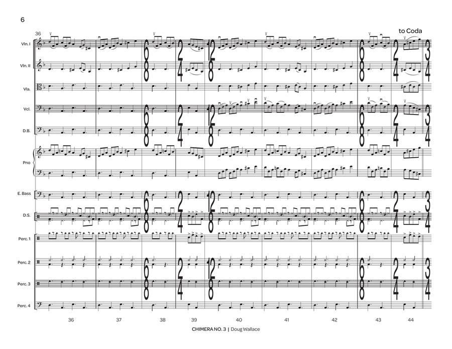 Chimera No. 3 (score only) String Orchestra scores gallery preview page 9