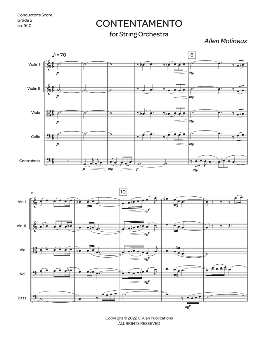 Contentamento Contentamento String Orchestra scores gallery preview page 2